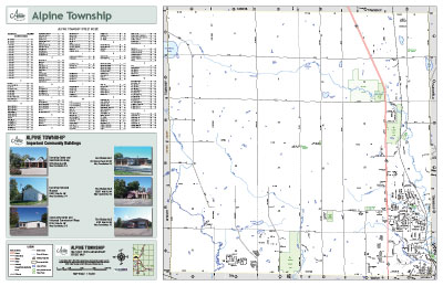 Alpine Township 160th Anniversary Map