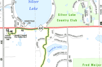 Cannon Township Trail Map (closeup)